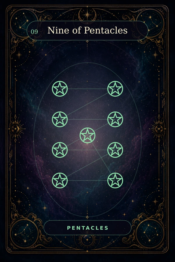 Nine of Pentacles