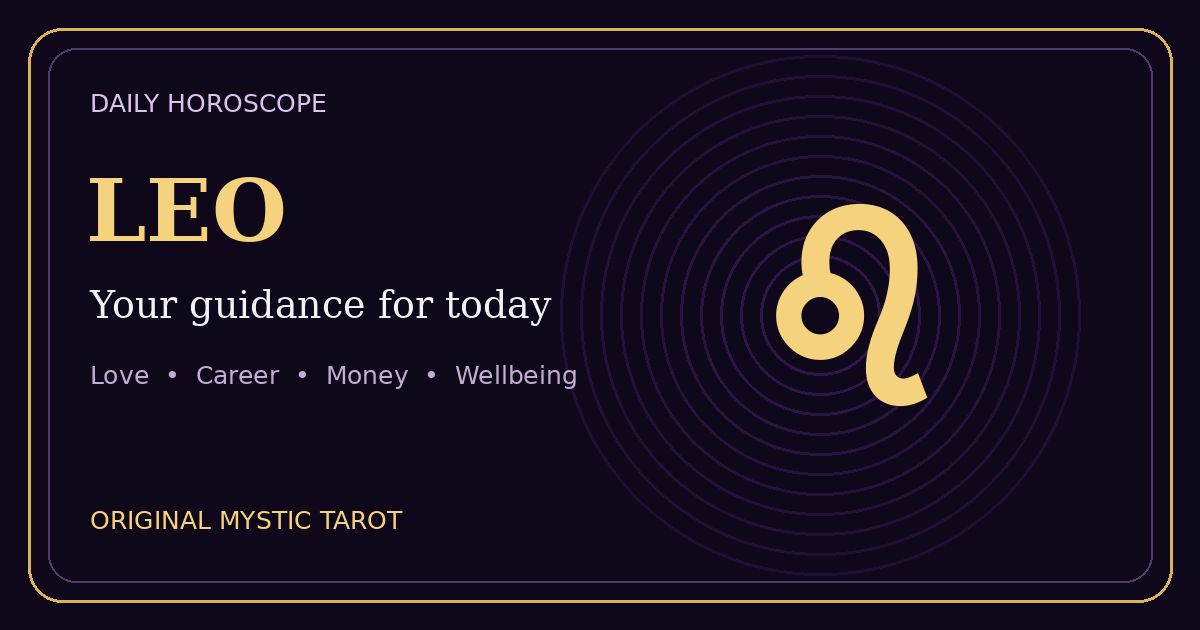 Leo daily horoscope