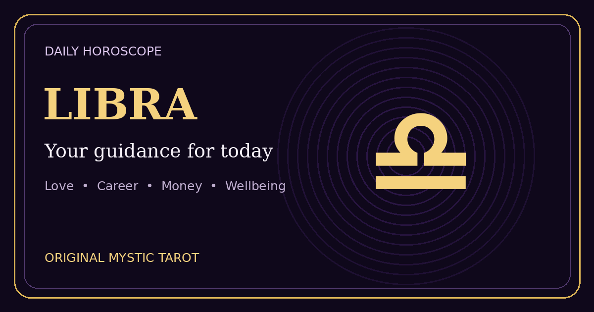 Libra daily horoscope