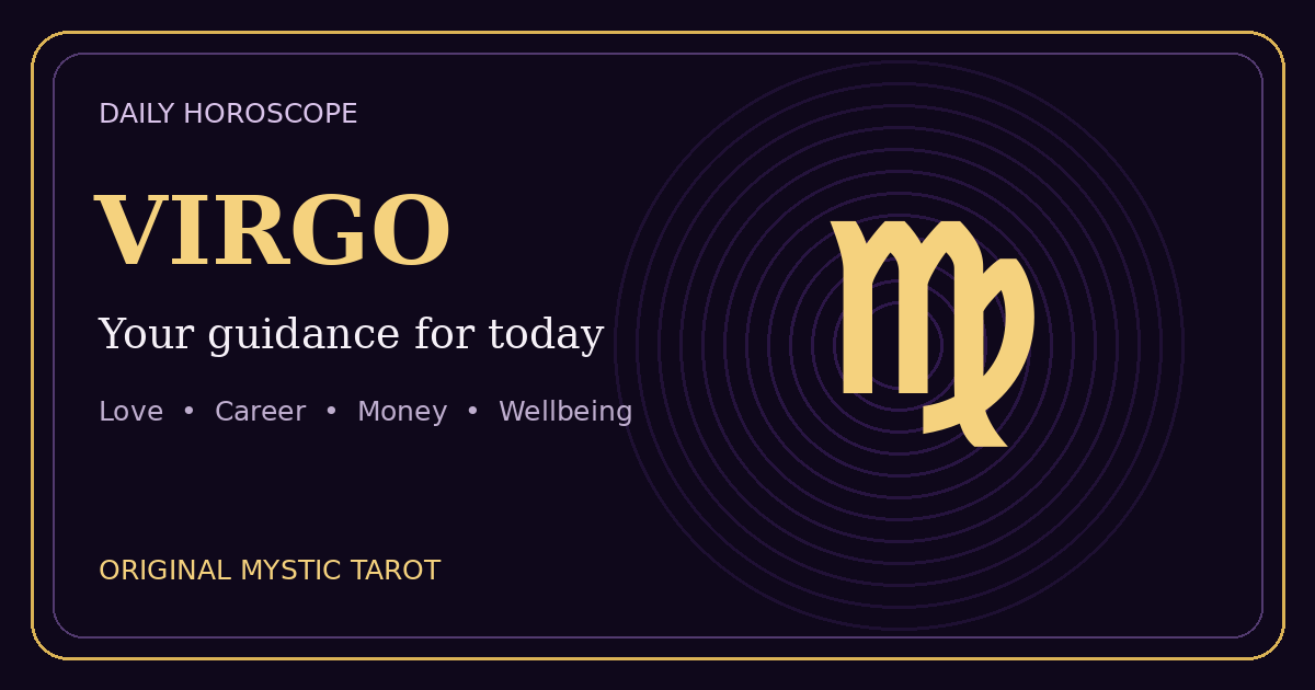 Virgo daily horoscope